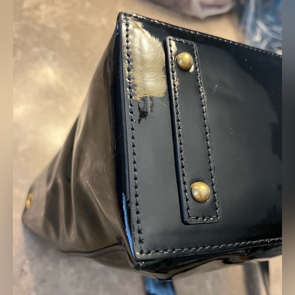 Dooney & Bourke Emerson Brynn Black Patent Leather Shoulder/Handbag - Picture 7 of 16